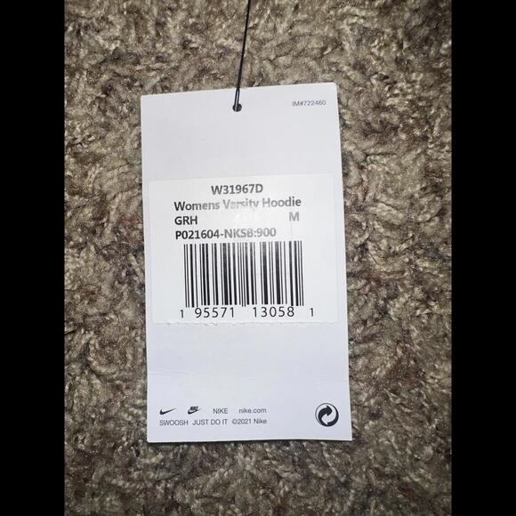 Nike Women's Club Fleece Softball Grey Hoodie - Picture 9 of 10